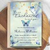 We zijn blij om u te ontmoeten vlinder Baby shower Kaart