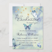 We zijn blij om u te ontmoeten vlinder Baby shower Kaart (Voorkant)