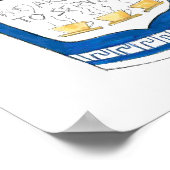 We zijn blij u de Griekse Deli Coffee Cup te diene Poster (Hoek)