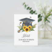 We zijn BUZZED! AFSTUDEREN Personeelsbeloningen Briefkaart (Staand voorkant)