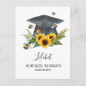 We zijn BUZZED! AFSTUDEREN Personeelsbeloningen Briefkaart (Voorkant)