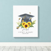 We zijn BUZZED! AFSTUDEREN Personeelsbeloningen Canvas Afdruk (Insitu (Houten vloer))