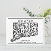 We zijn Connecticut State Floral Mandala Home verh Aankondiging (Staand voorkant)