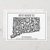 We zijn Connecticut State Floral Mandala Home verh Aankondiging (Voorkant / Achterkant)