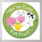 We zijn Cute, Eat Fruit Print (Voorkant)