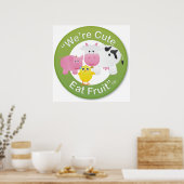 We zijn Cute, Eat Fruit Print (Keuken)