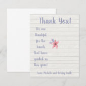 We zijn dankbaar voor het cadeau van de handsaniti kaart (Voorkant / Achterkant)