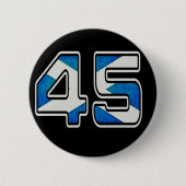 We zijn de 45%-badge (donker) ronde button 5,7 cm (Voorkant)