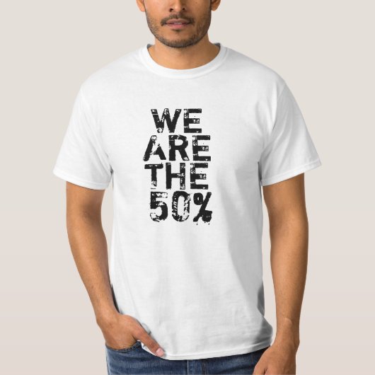 WE ZIJN DE 50% T-SHIRT (Voorkant)