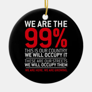 We zijn de 99% - 99% bezetten wandstraat keramisch ornament