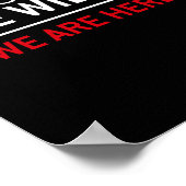 We zijn de 99% - 99% bezetten wandstraat poster (Hoek)