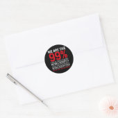 We zijn de 99% - 99% bezetten wandstraat ronde sticker (Envelop)