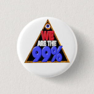 We zijn de 99% demonstratie van de Occupy Wall Str Ronde Button 3,2 Cm