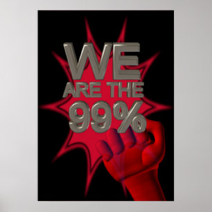 We zijn de 99% Occupy-beweging eerste poster/teken Poster
