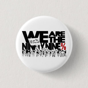 We zijn de 99% - Occupy Wall-Street Ronde Button 3,2 Cm