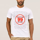 We zijn de 99 procent t-shirt (Voorkant)