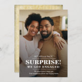 We zijn de Aankondiging van het Foto Verloving. (Voorkant / Achterkant)