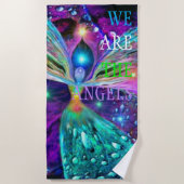 WE ZIJN DE ANGELS SHOWER CURTATIE STRANDLAKEN (Voorkant)