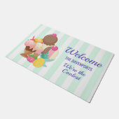 We zijn de coolste ijsjes welkom deurmat (Schuin)