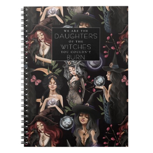 We zijn de dochters van heksen die je niet kon ver notitieboek (Voorkant)