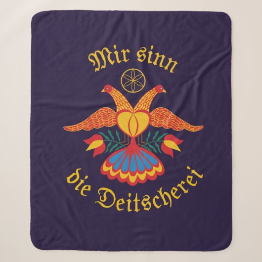We zijn de Dutserij - Duitse Vlag Dekbed Sherpa Deken (Voorkant)
