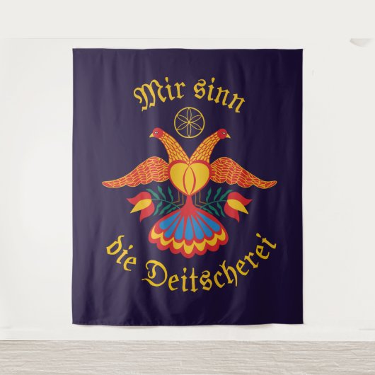 We zijn de Dutserij - Duitse vlag Wandkleed (Voorkant)