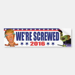 We zijn de klos 2016 - Anti Trump Hillary Clinton Bumpersticker