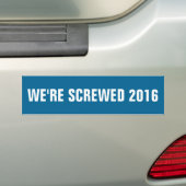 We zijn de klos 2016 bumpersticker (Op auto)