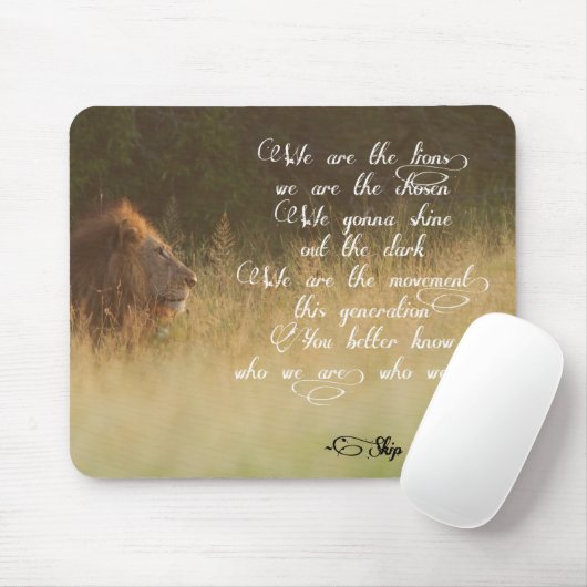 We zijn de leeuwenkopper muismat (Met muis)