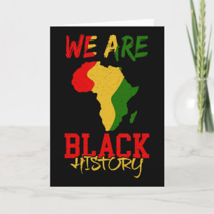 We zijn de maand van de zwarte geschiedenis Afrika Kaart