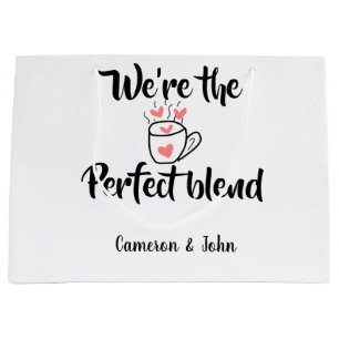 We zijn de perfecte blend koffie liefde valentijns groot cadeauzakje