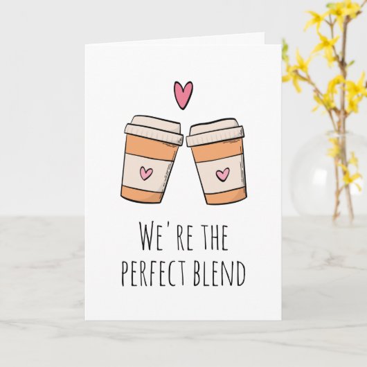 We zijn de perfecte mix van koffie en grappig ik h kaart (Gele Bloem)