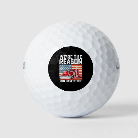 We zijn de reden dat je een vrachtwagenchauffeur h golfballen (Voorkant)