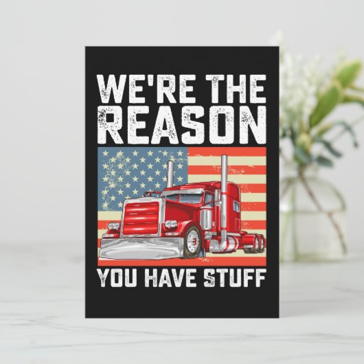 We zijn de reden dat je een vrachtwagenchauffeur h kaart (Staand voorkant)