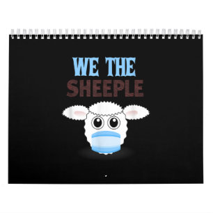 We zijn de schaapskop Vreemde schapen met gezich Kalender