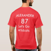 We zijn de Wildcats, de machtige machtige Wildcats T-shirt (Achterkant)