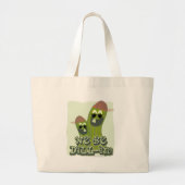 We zijn Dill-in Hop Pickle Toon Grote Tote Bag (Voorkant)