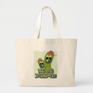 We zijn Dill-in Hop Pickle Toon Grote Tote Bag