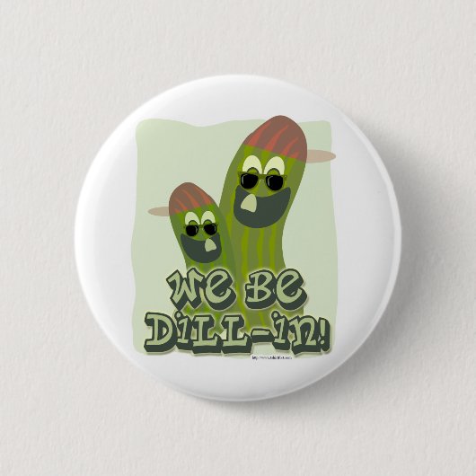 We zijn Dill-in. Ronde Button 5,7 Cm (Voorkant)