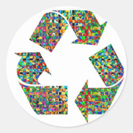 We zijn dol op Recyclen kampioenen Ronde Sticker