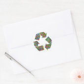 We zijn dol op Recyclen kampioenen Ronde Sticker (Envelop)