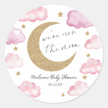 We zijn dolblij met de roze hemel Baby Shower