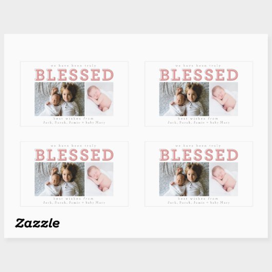 we zijn echt gezegend rechthoekige sticker (Vel)