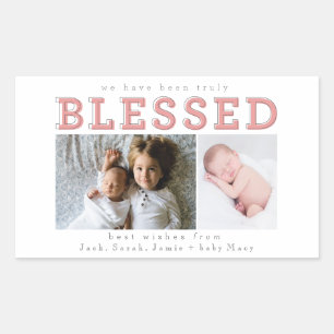 we zijn echt gezegend rechthoekige sticker