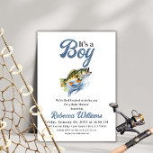 We zijn echt opgewonden Kleine Visser Baby Borrel Kaart