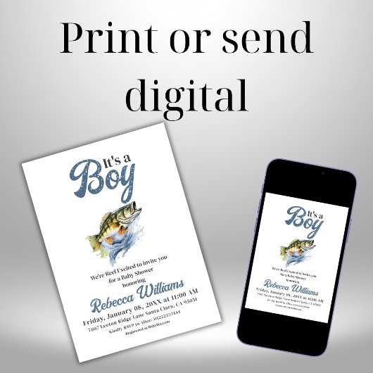 We zijn echt opgewonden Kleine Visser Baby Borrel Kaart