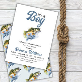 We zijn echt opgewonden Kleine Visser Baby Borrel Kaart