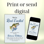 We zijn echt opgewonden - Little Fisherman Baby sh Kaart