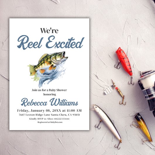 We zijn echt opgewonden Little Fisherman Baby show Kaart