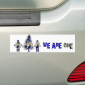We zijn één bumpersticker (Op auto)